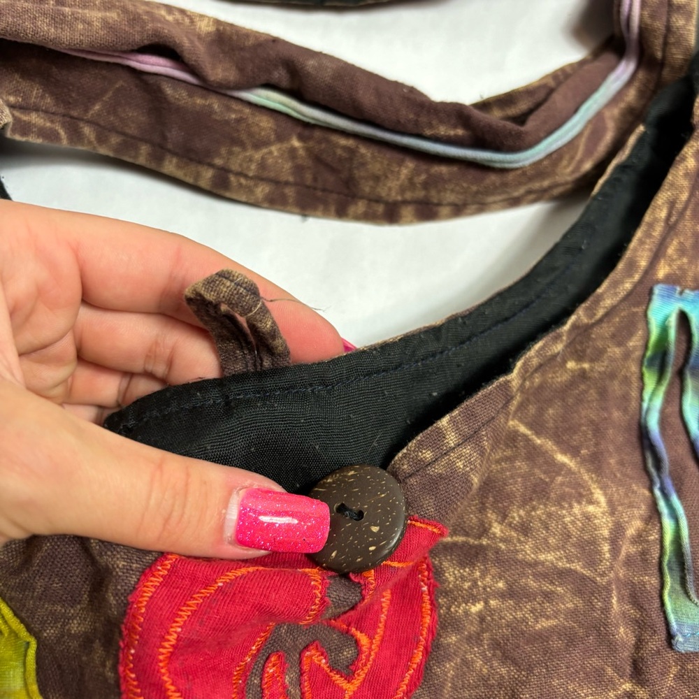 Brown Patchwork Bag - image 3